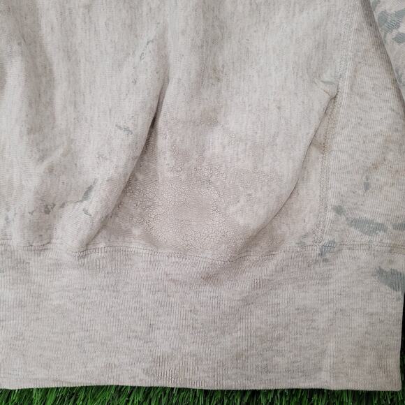 Vintage 80s Marquette Sweatshirt L/XL 23x24 Boxy Champion - Picture 7 of 16